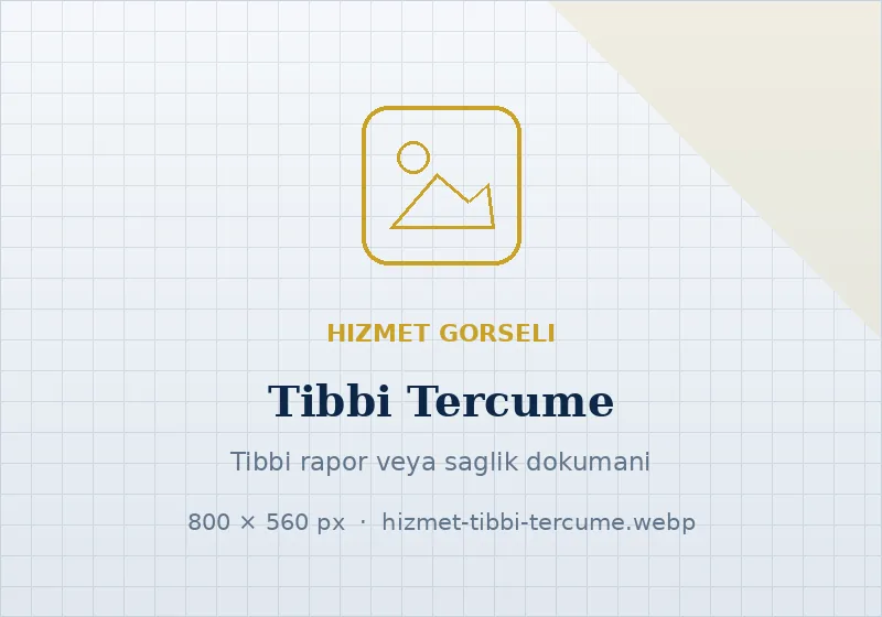 Tıbbi Tercüme hizmeti