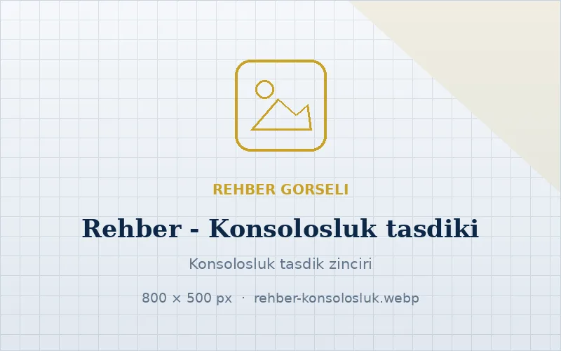 Konsolosluk tasdiki nedir, ne zaman gerekir?