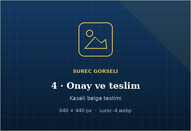 Onay ve teslim